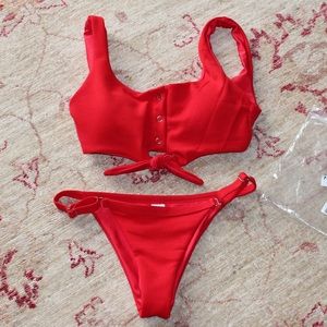 Shein Red Bikini!